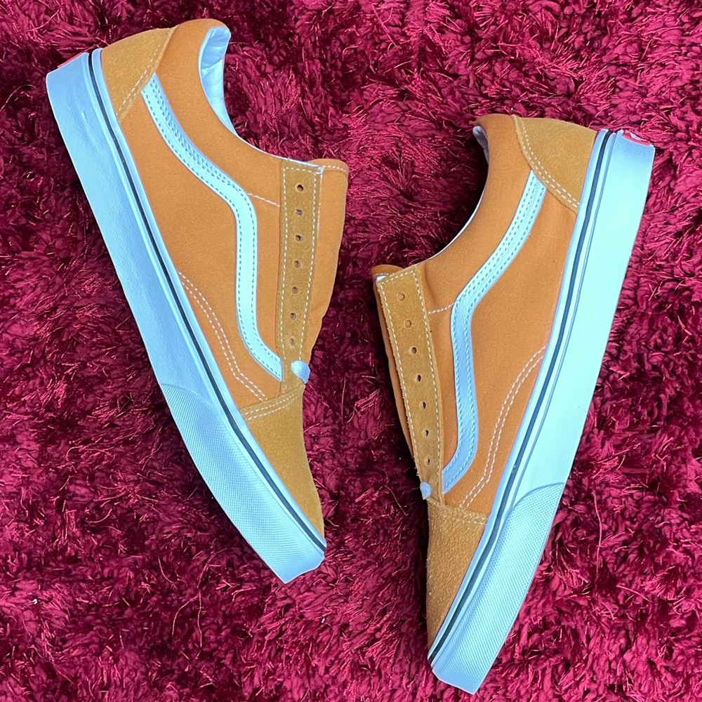 Vans Old Skool Skate Shoes Burnt Orange Gum Sole 9.5 New Board Style - Picture 4 of 5